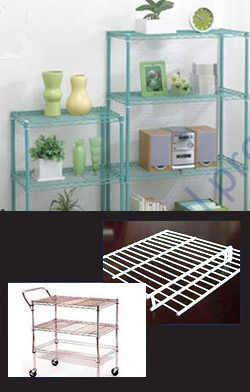 Techniflex Flexible Air Ducts chrome wire trolleys